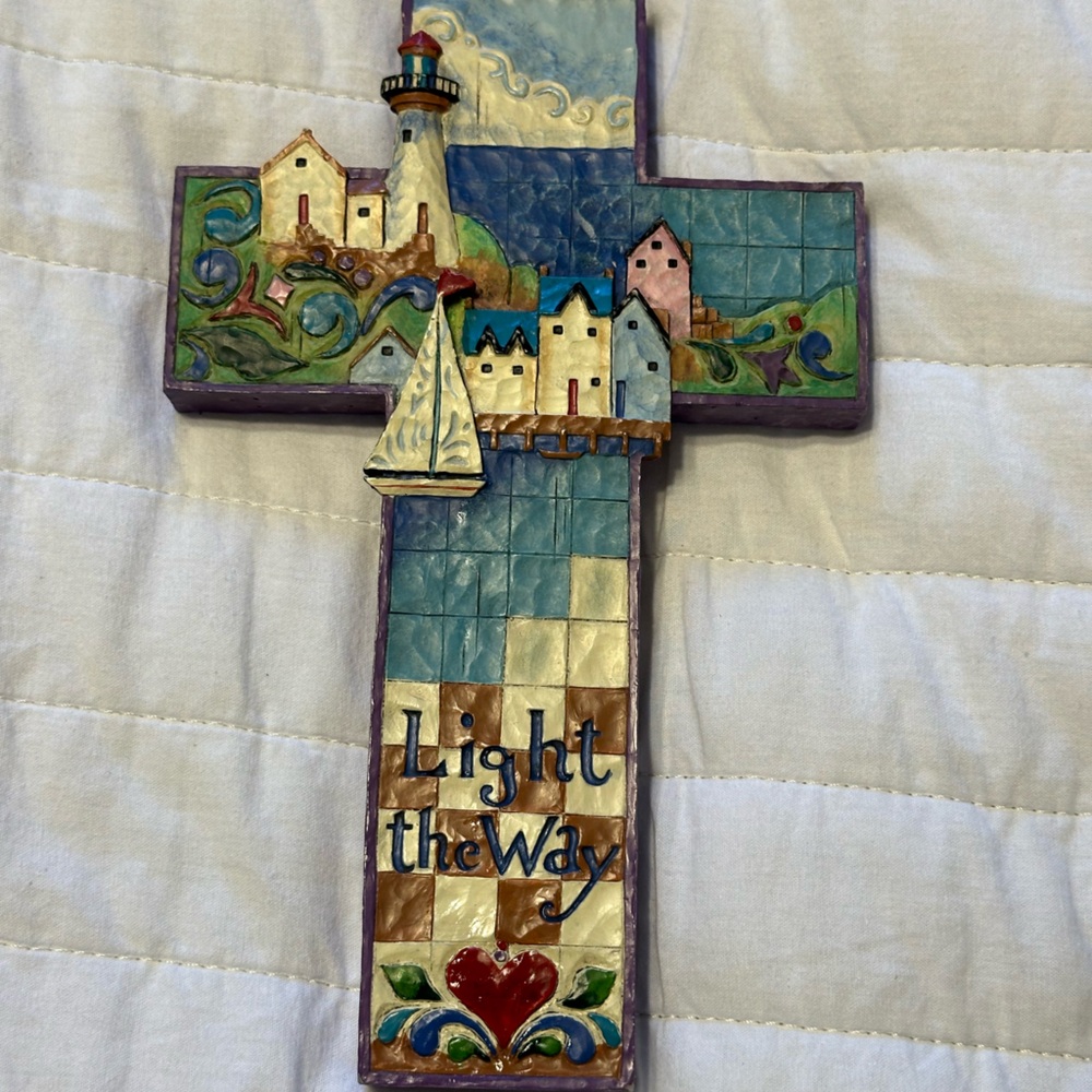 Jim Shore Seashore Cross Heartwood Creek Collection